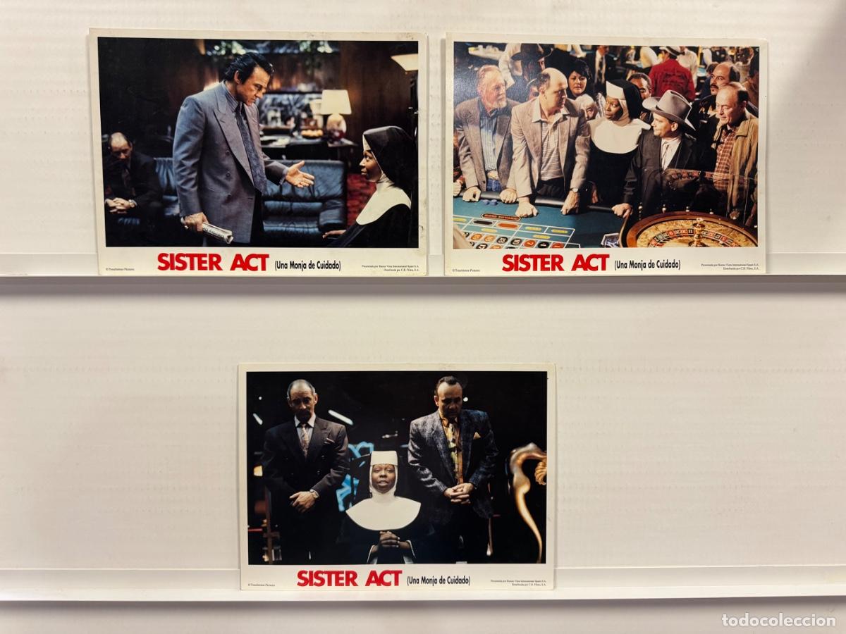 Cine: Sister Act, Whoopi Goldberg, 3 FOTOCROMOS