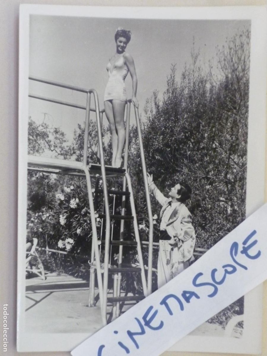 Cine: esther williams - foto original b/n - american cinema actress escuela de sirenas 13x18