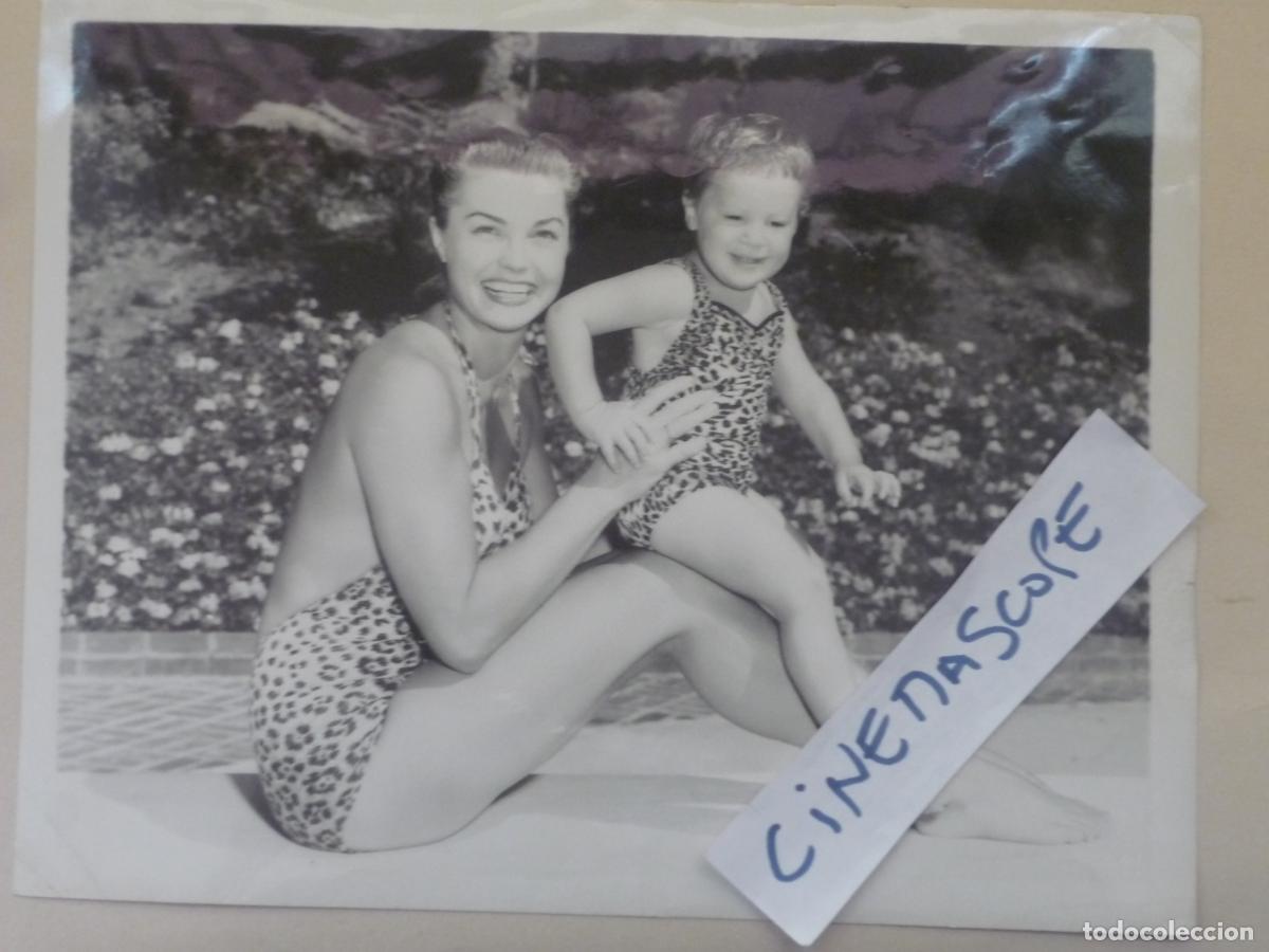 Cine: esther williams - foto original b/n - american cinema actress - y su hija susie gage
