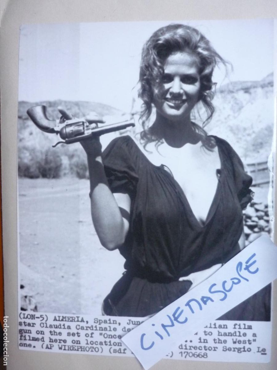 Cine: claudia cardinale - foto original b/n - italian cinema actress - hasta que llego su hora set