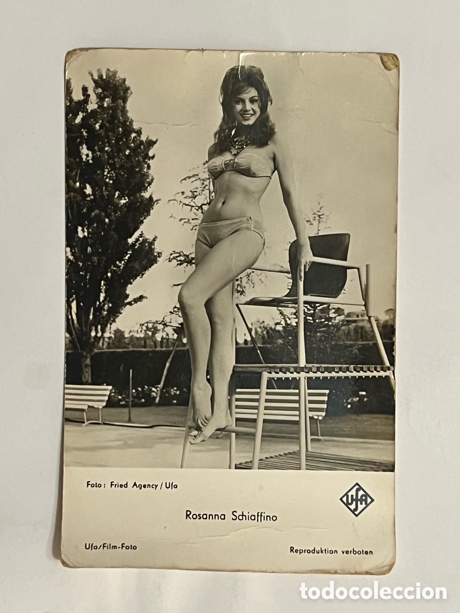 Cine: Rosanna Schiaffino. Actriz italiana. Edita.. UFA Film-Foto.. (h.1960?) Med&iacute;das: 14 x 9 cm.,