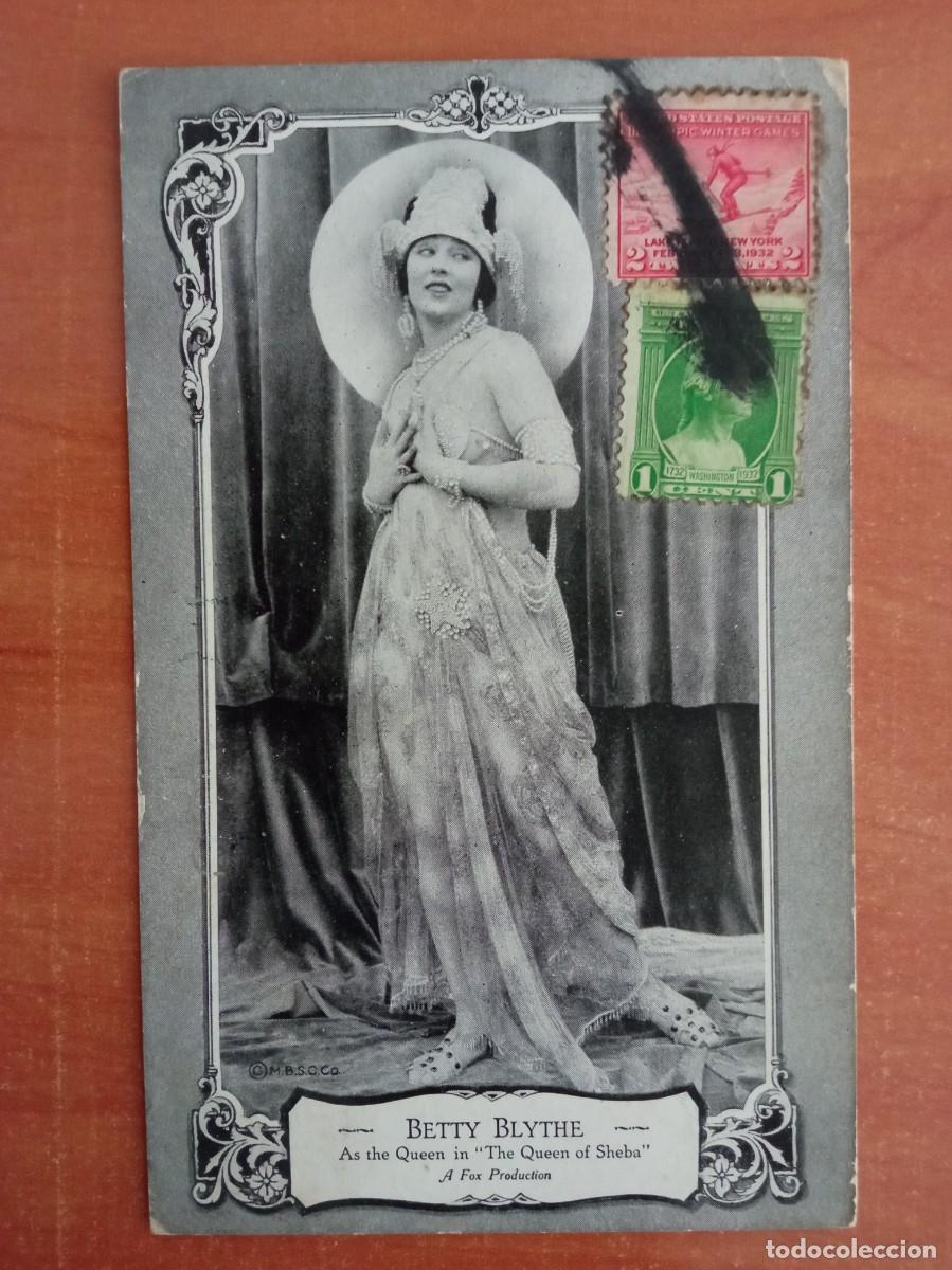 Cine: BETTY BLYTHE EN THE QUEEN OF SHEBA, KING & QUEENS MOVIE SERIES, CON SELLOS USA A&Ntilde;OS 30
