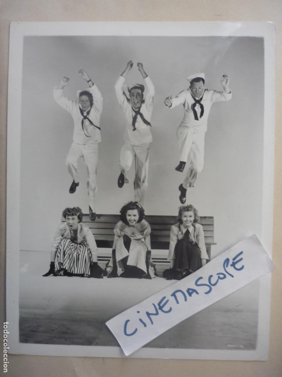 Cine: gene kelly - foto original b/n - frank sinatra ann miller vera ellen un dia en nyeva york