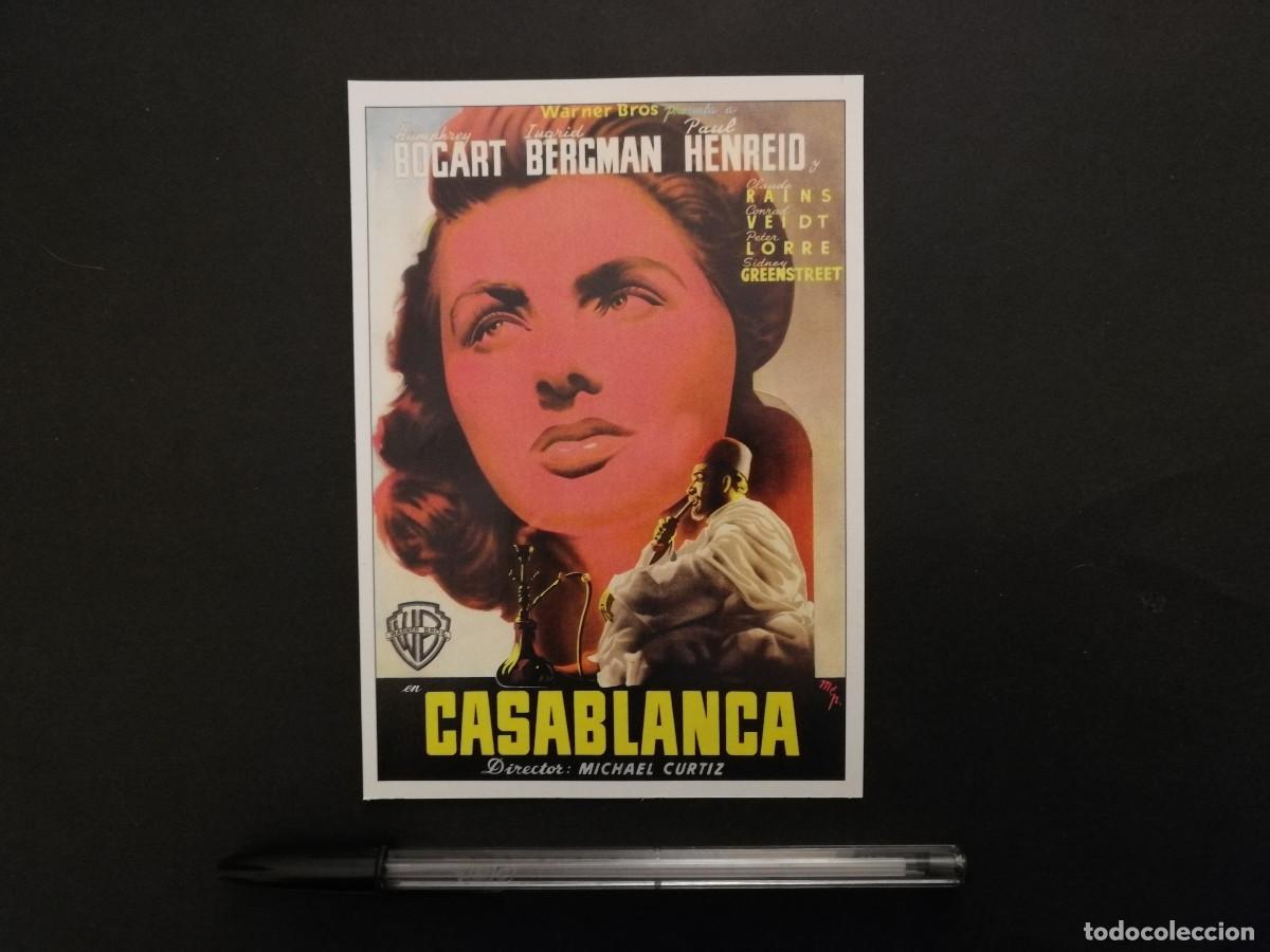 Cine: FICHA COLECCIONABLE -10*15- CASABLANCA - Humphrey Bogart - INGRID BERGMAN