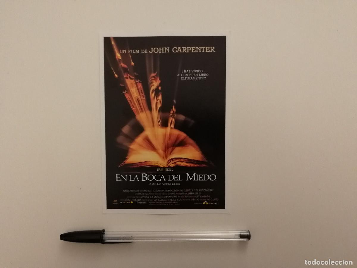 Cine: FICHA COLECCIONABLE -10*15- EN LA BOCA DEL MIEDO - TERROR - JOHN CARPENTER