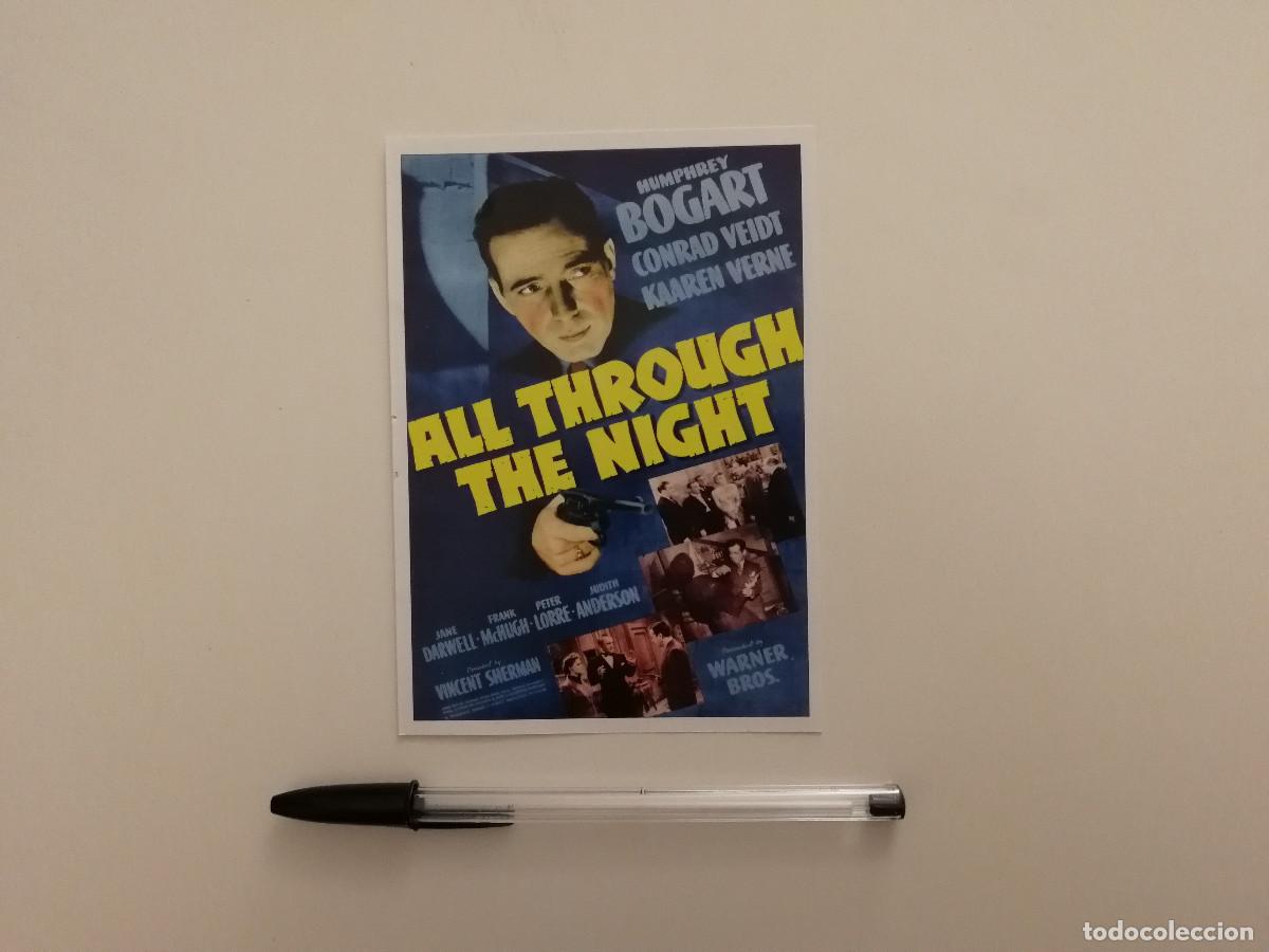 Cine: FICHA COLECCIONABLE -10*15- A TRAVES DE LA NOCHE - Humphrey Bogart