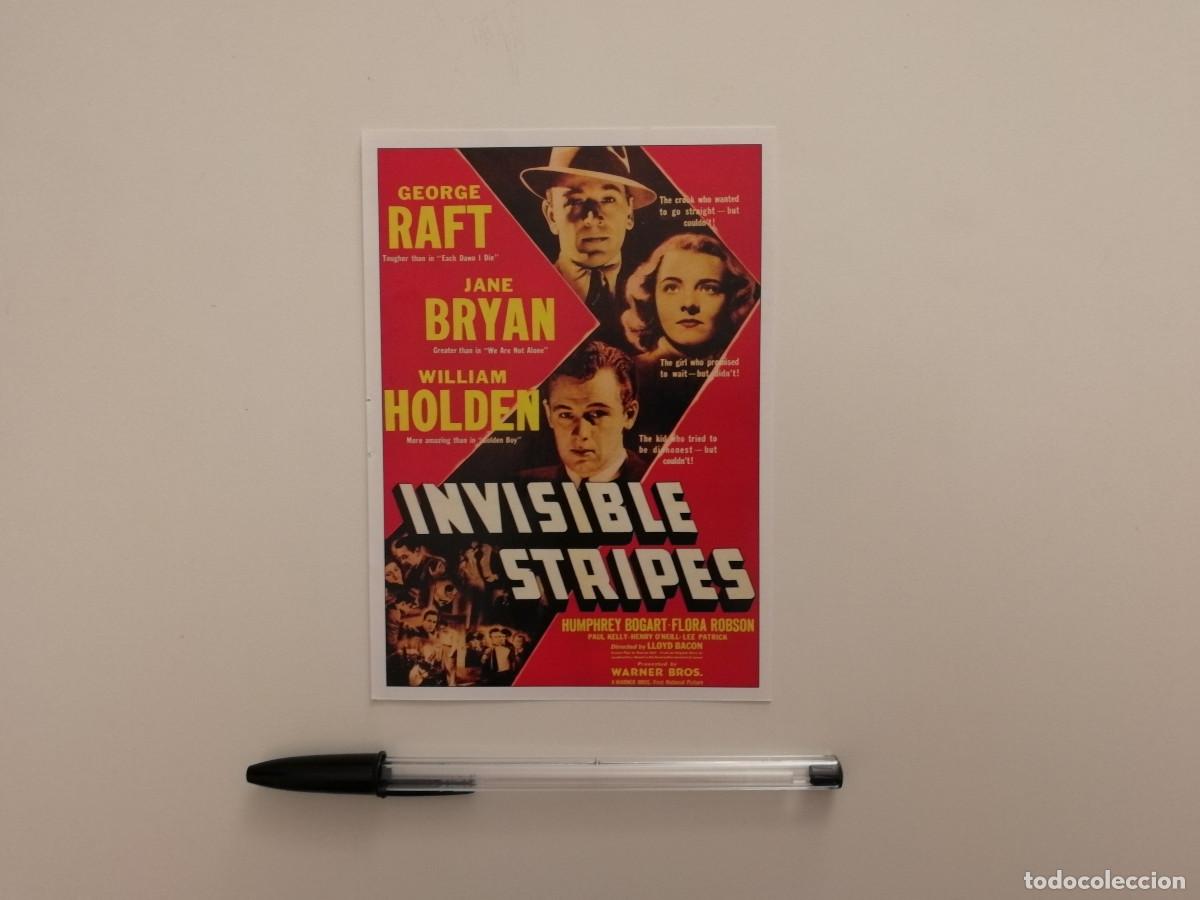 Cine: FICHA COLECCIONABLE -10*15- Barreras invisibles - WILLIAM HOLDEN - GEORGE RAFT