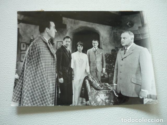 Cinema: SHERLOCK HOLMES ESCENA DE PELICULA ANTIGUA FOTOGRAFIA ORIGINAL 13 X 18 CM