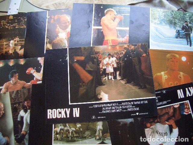 Cine: SYLVESTER STALLONE-ROCKY IV-11 FOTOCROMOS ORIGINALes ESTRENO LOBBY CARDS