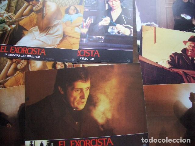 Cine: EL EXORCISTA.EL MONTAJE DEL DIRECTOR William Friedkin.Lote de 9 fotocromos originales34 X 24
