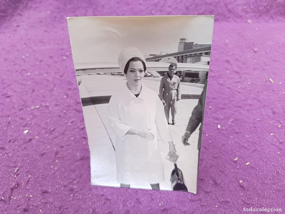 Cine: Antigua fotograf&iacute;a de Archivo, Sara Montiel, a su regreso de M&eacute;xico, Fotofiel, sello al dorso