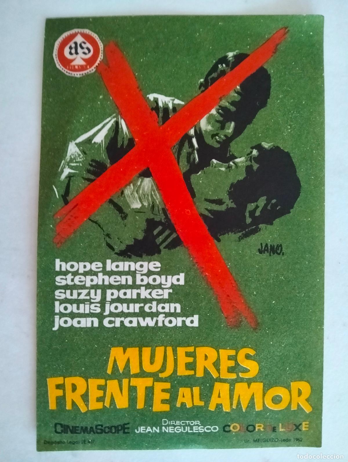 Cine: FOLLETO DE CINE, MUJERES FRENTE AL AMOR