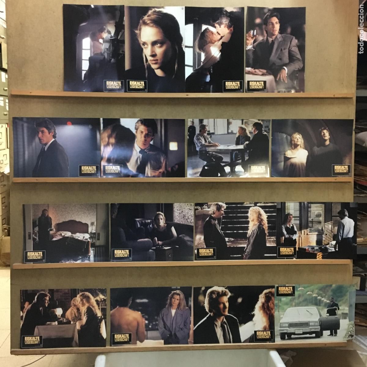Cinema: AFO73 ANALISIS FINAL RICHARD GERE KIM BASSINGER UMA THURMAN SET 16 FOTOCROMOS ORIGINAL ALEMAN