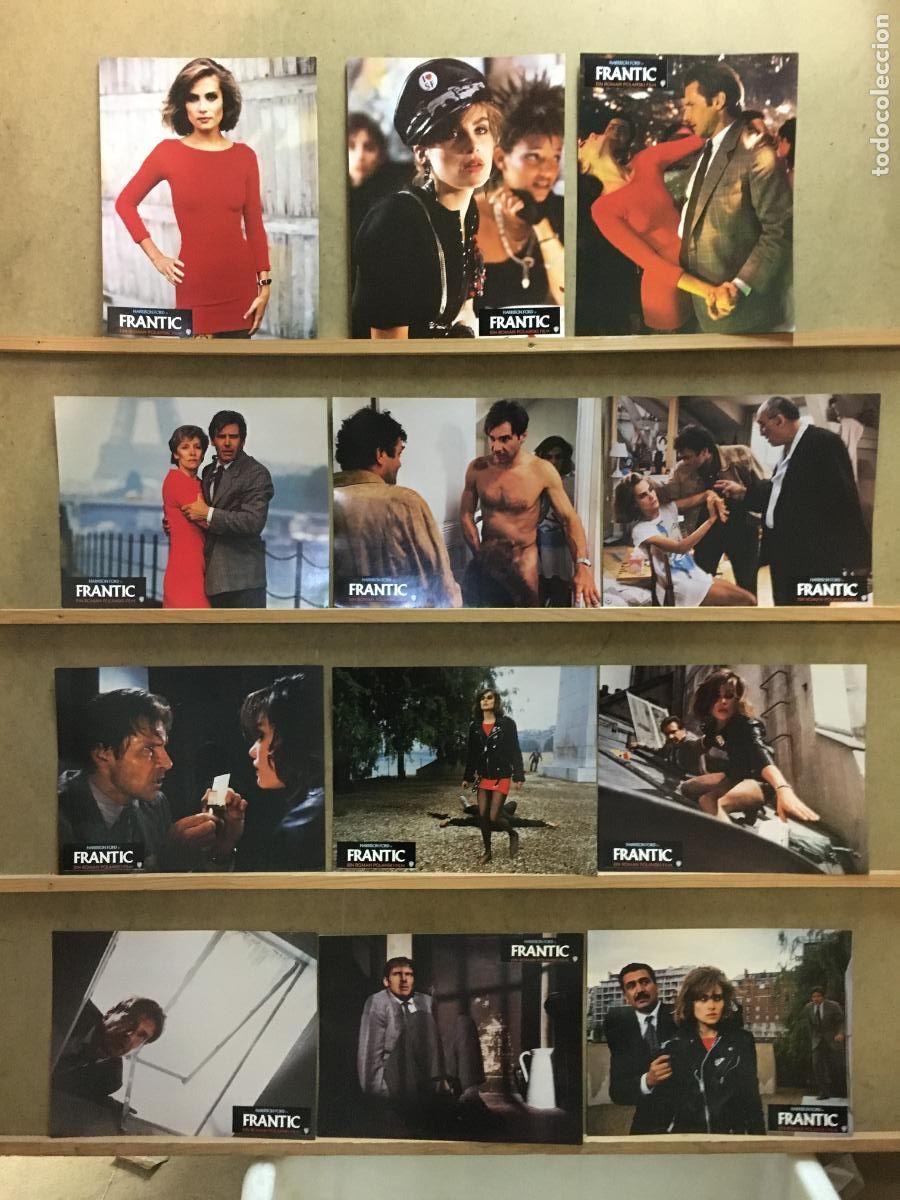 Cinema: AFO75 FRENETICO HARRISON FORD ROMAN POLANSKI EMMANUELLE SEIGNER SET 12 FOTOCROMOS ORIGINAL ALEMAN