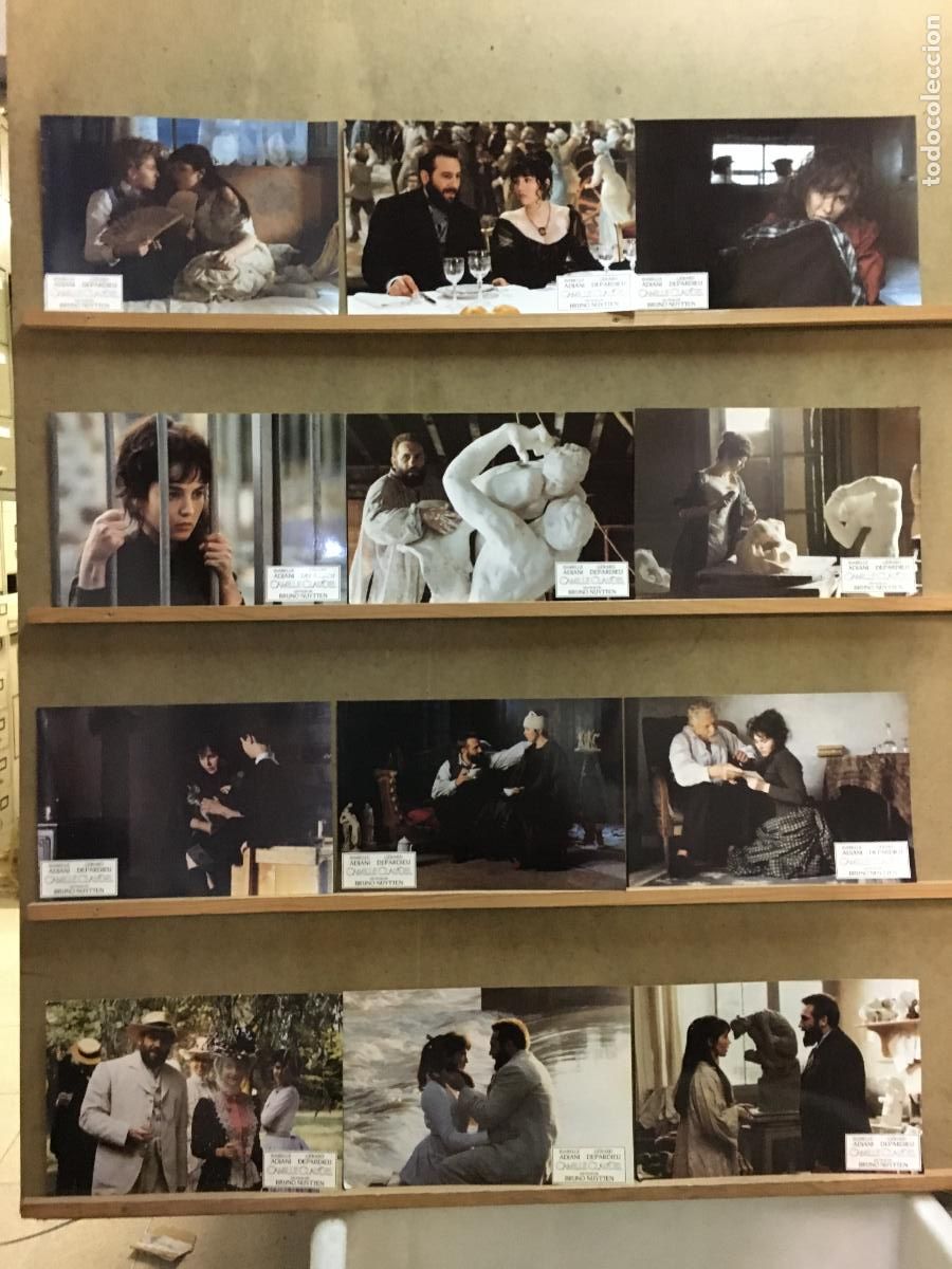 Cine: AFO76 LA PASION DE CAMILLE CLAUDEL ISABELLE ADJANI GERARD DEPARDIEU SET 12 FOTOCROMOS ORIG FRANCES