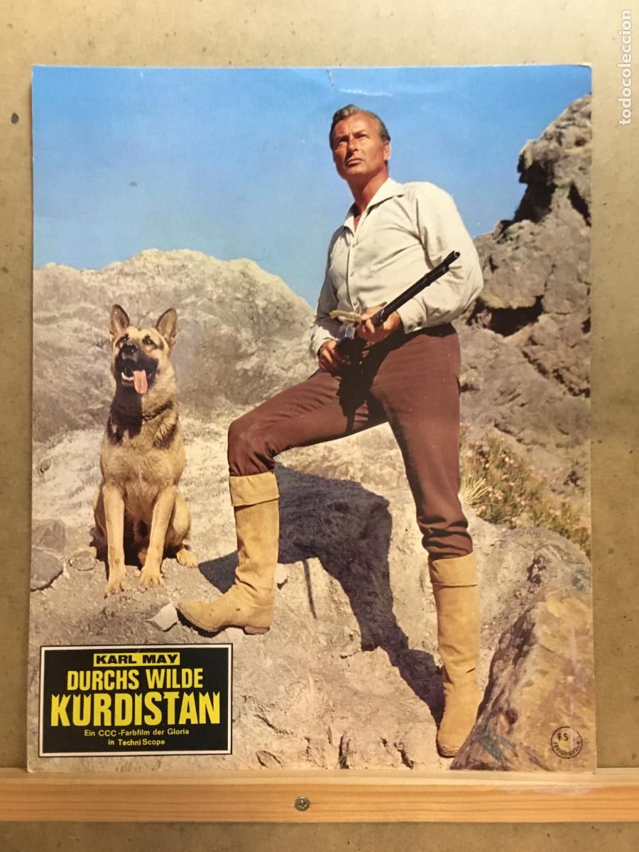 Cine: AFO79 EL SALVAJE KURDISTAN LEX BARKER KARL MAY FOTOCROMO ORIGINAL ALEMAN