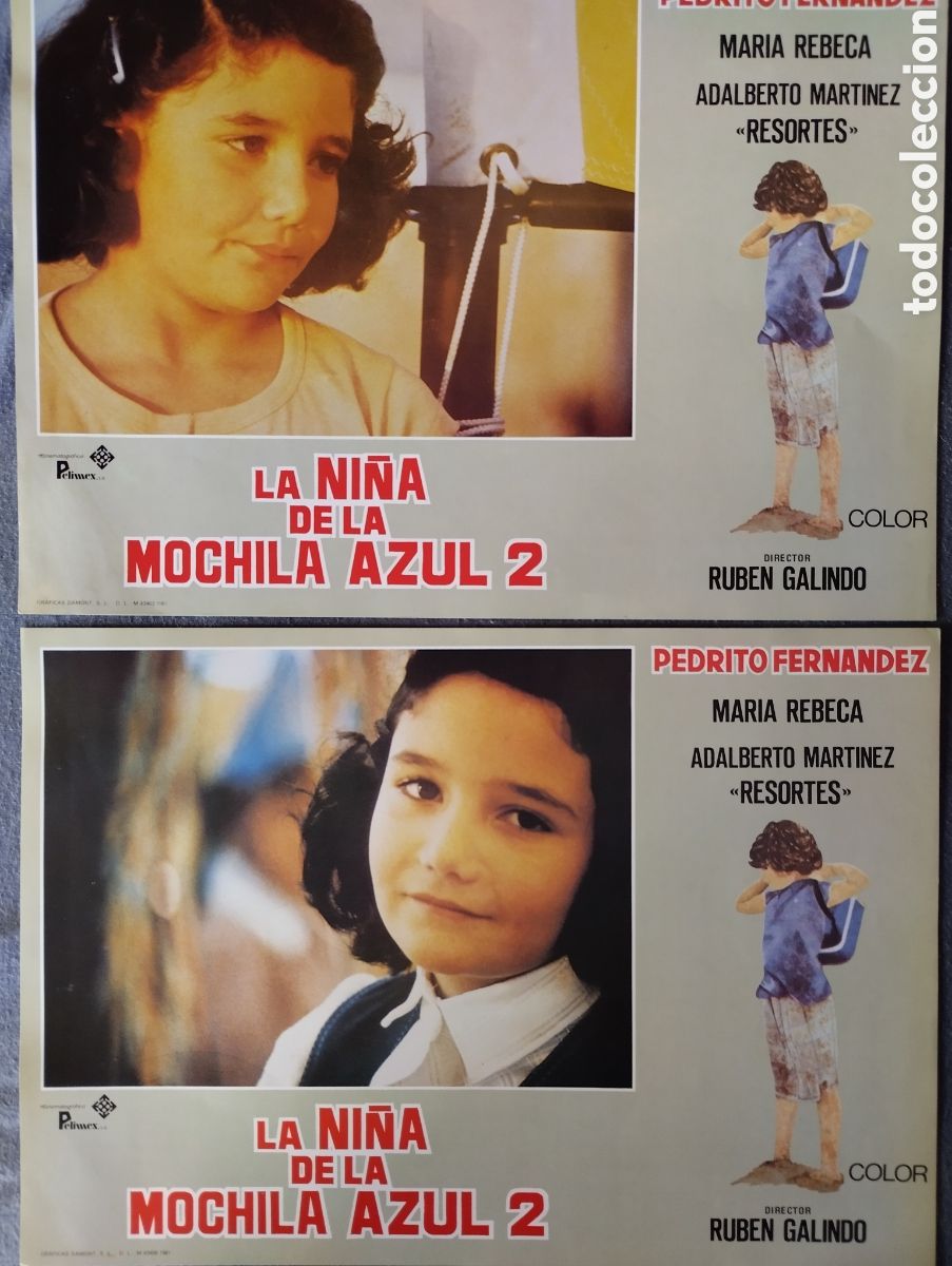 Cine: 10 FOTOCROMOS - LA NI&Ntilde;A DE LA MOCHILA AZUL 2 - SET COMPLETO