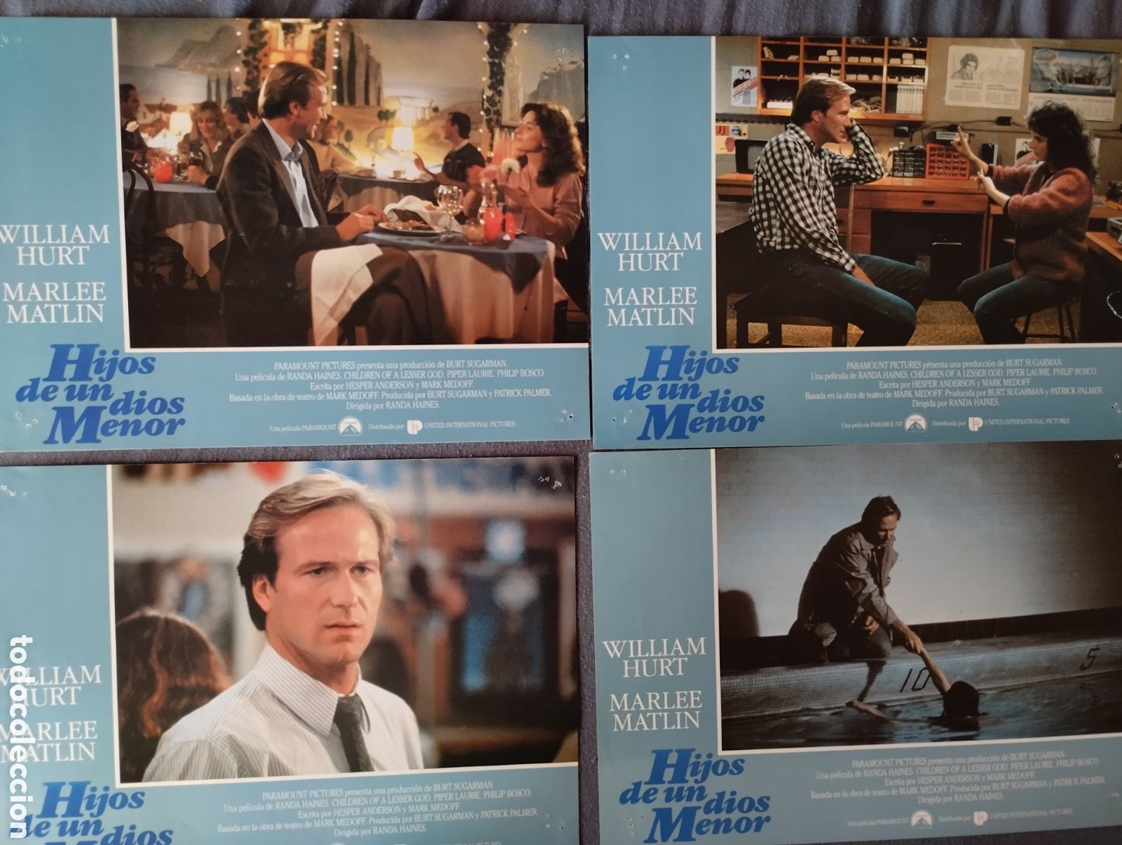 Cine: 12 FOTOCROMOS - HIJOS DE UN DIOS MENOR - SET COMPLETO