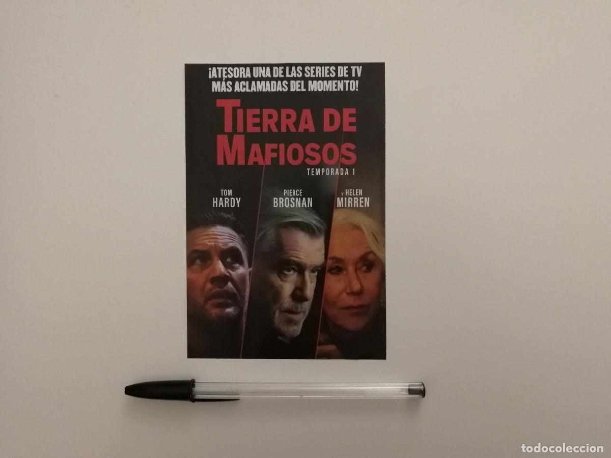 Cine: TARJETA ACARTONADA -10*15- TIERRA DE MAFIOSOS - SERIE TV- TOM HARDY - PIERCE BROSNAN