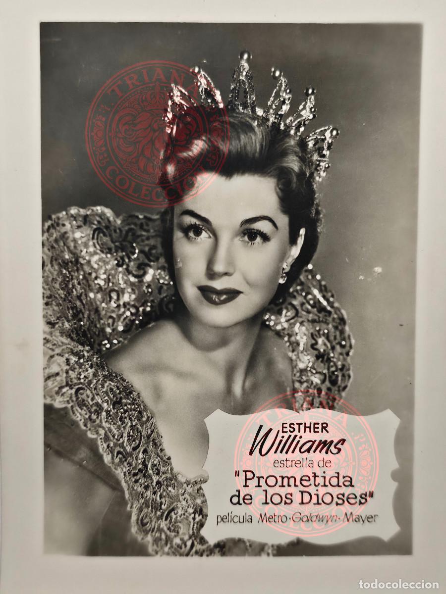 Cine: FOTOPOSTAL ESTHER WILLIAMS ESTRELLA DE &rdquo;PROMETIDA DE LOS DIOSES&rdquo; METRO GOLDWYN MAYER