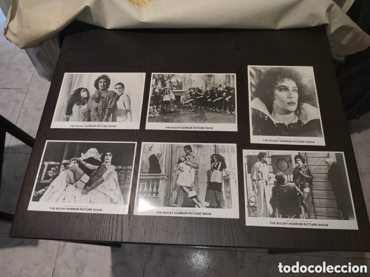 Cine: Lote 6 fotocromos - The Rocky Horror Picture Show - Tim Curry - Foto promocional
