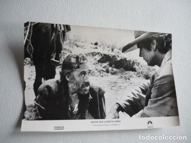 Cin&eacute;ma: HASTA QUE LLEGO SU HORA HENRY FONDA ACTOR ESCENA DE PELICULA ANTIGUA FOTOGRAFIA ORIGINAL 18 X 12 CM