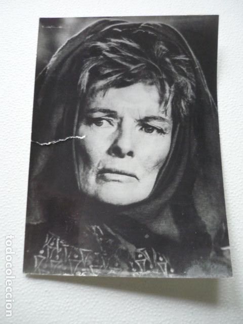 Cine: KATHERINE HEPBURN ACTRIZ ANTIGUA FOTOGRAFIA ORIGINAL 18 X 12 CM