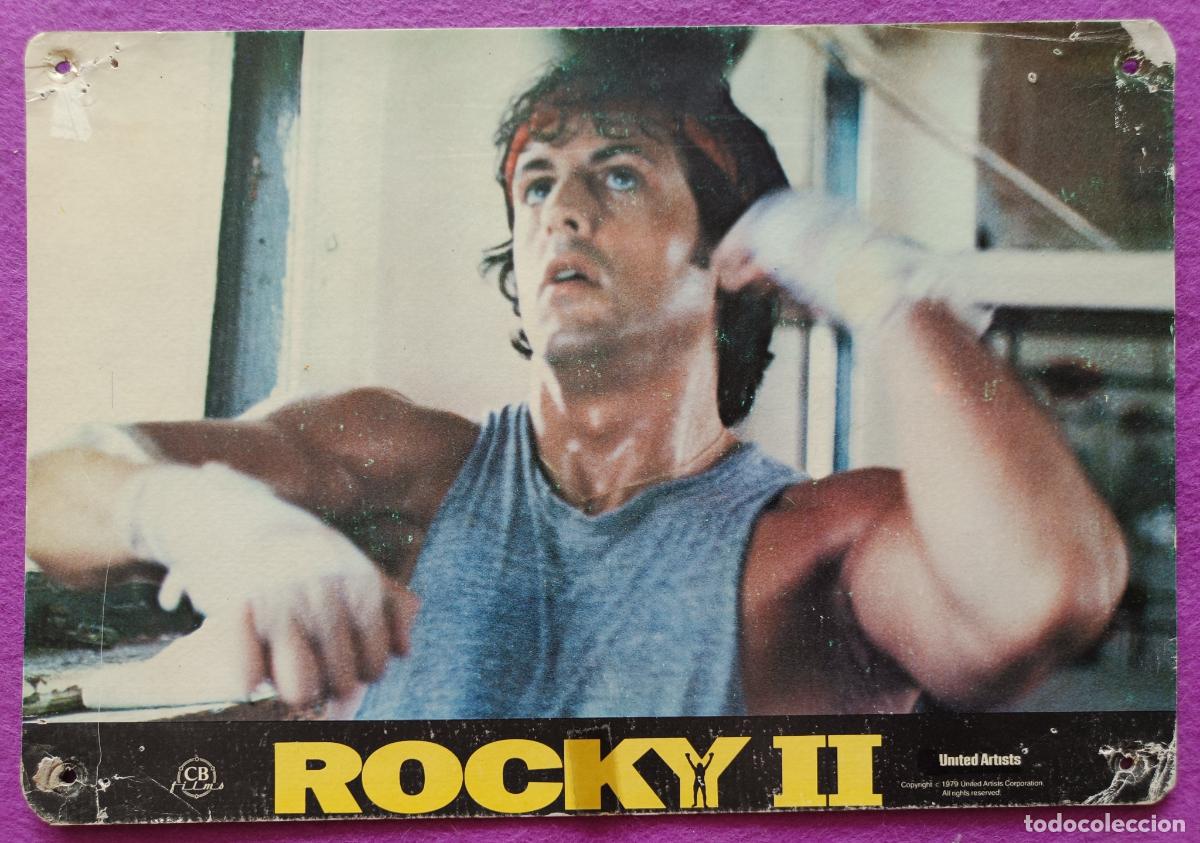Cine: ROCKY II SYLVESTER STALLONE CARL WEATHERS CARTON 1 FOTOCROMO