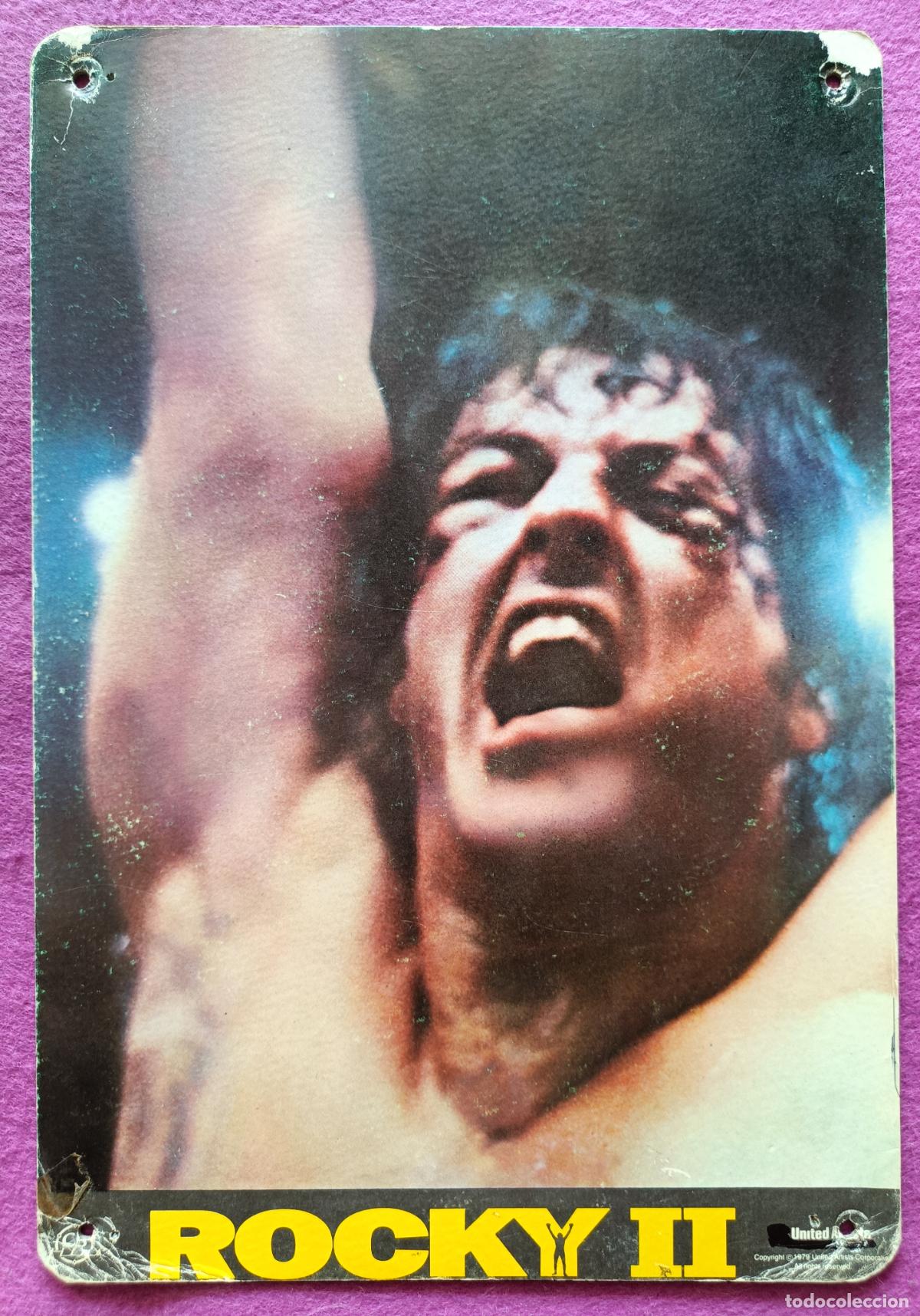Cine: ROCKY II SYLVESTER STALLONE CARL WEATHERS CARTON 1 FOTOCROMO