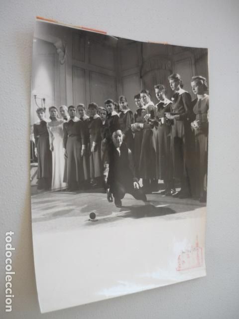 Cinema: ROMY SCHNEIDER ACTRIZ EN PELICULA MUCHACHAS DE UNIFORME ANTIGUA FOTOGRAFIA ORIGINAL 18 X 24 CM