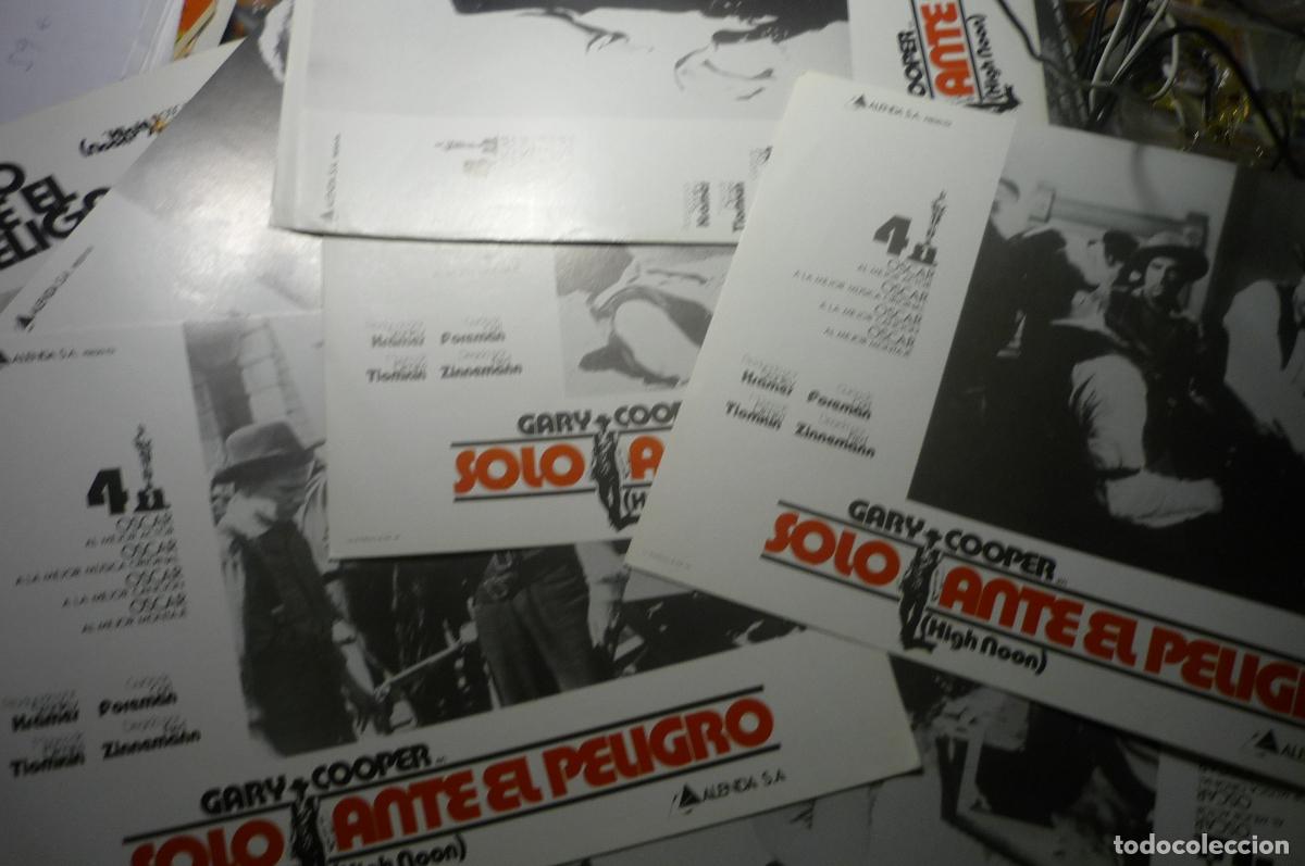 Cine: lote 1o fotocromos solo ante elpeligro ,.gary cooper