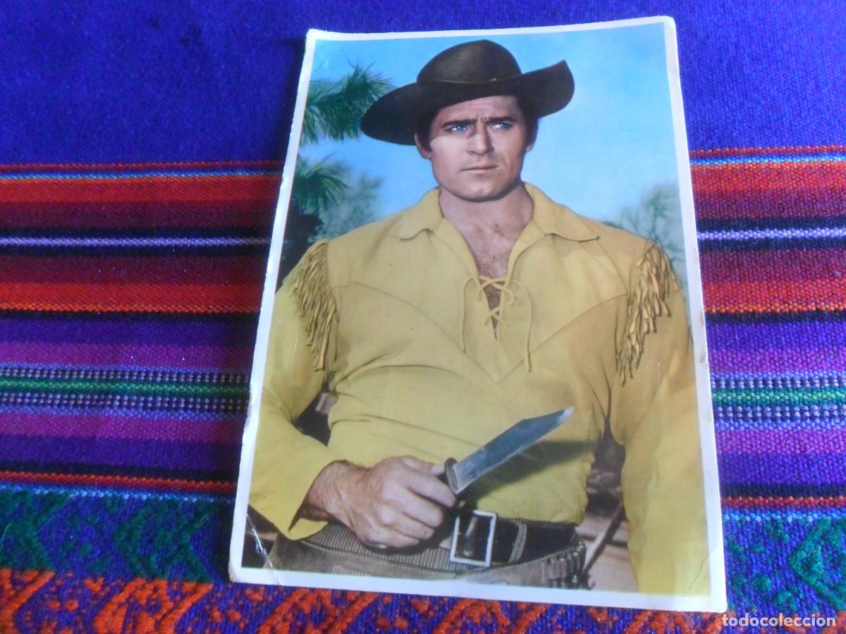 Cine: POSTAL CLINT WALKER 147 C ARCHIVO BERMEJO CHEYENE. REGALO FOTO THE JOHNSONS DRO ENIGMA EUROPE.