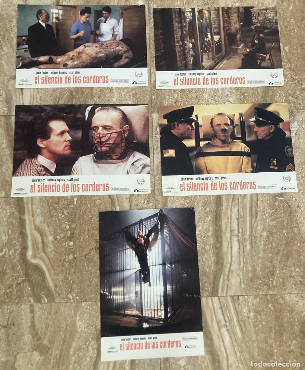 Cine: EL SILENCIO DE LOS CORDEROS / JUEGO ORIGINAL 5 FOTOCROMOS ESTRENO / Estreno