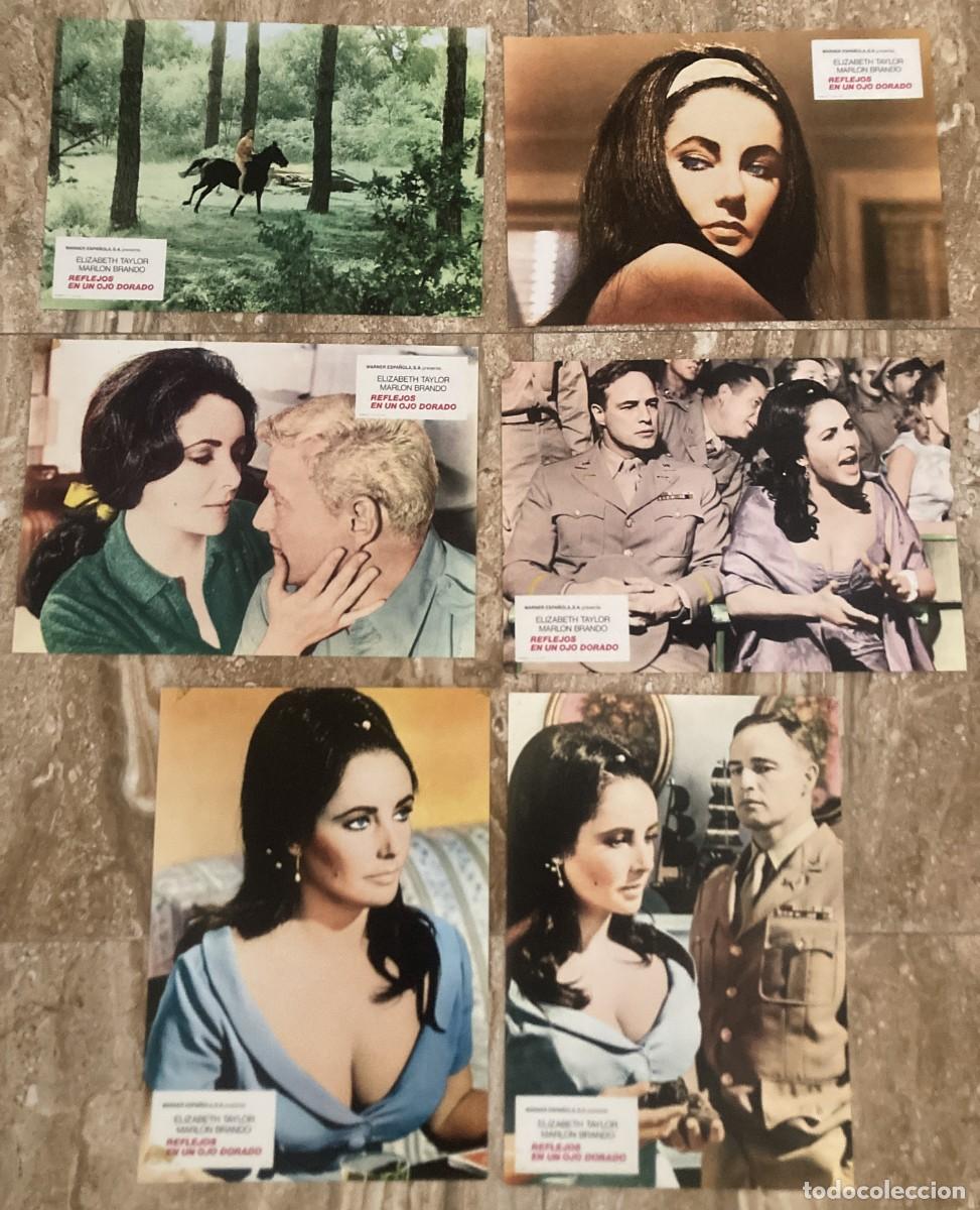 Cine: REFLEJOS EN UN OJO DORADO / JUEGO ORIGINAL 6 FOTOCROMOS ESTRENO