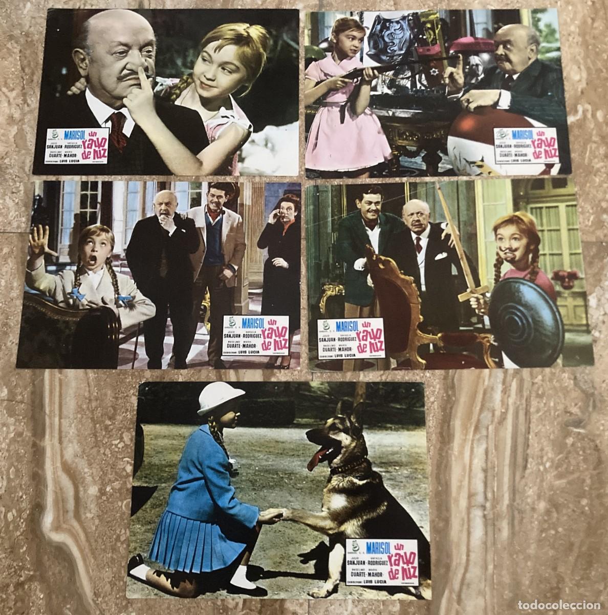 Cine: UN RAYO DE LUZ / JUEGO ORIGINAL 5 FOTOCROMOS REESTRENO - MARISOL
