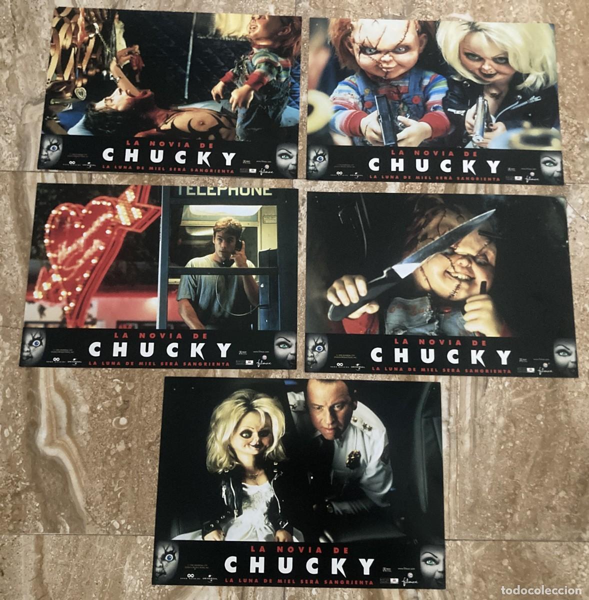 Cine: LA NOVIA DE CHUCKY / JUEGO ORIGINAL 5 FOTOCROMOS ESTRENO