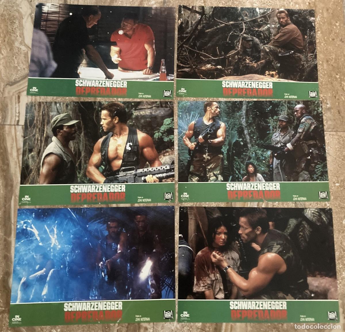 Cine: DEPREDADOR / JUEGO ORIGINAL 6 FOTOCROMOS ESTRENO