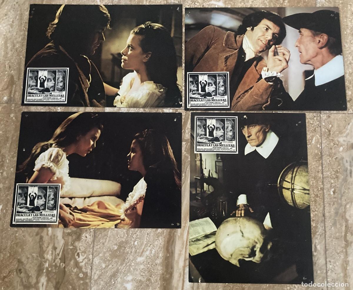Cine: DRACULA Y LAS MELLIZAS / JUEGO ORIGINAL 4 FOTOCROMOS ESTRENO (??)