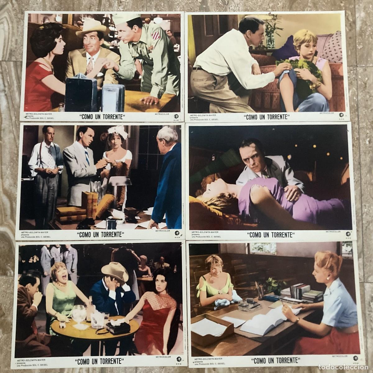 Cine: COMO UN TORRENTE / JUEGO ORIGINAL 6 FOTOCROMOS REESTRENO A&Ntilde;OS 70