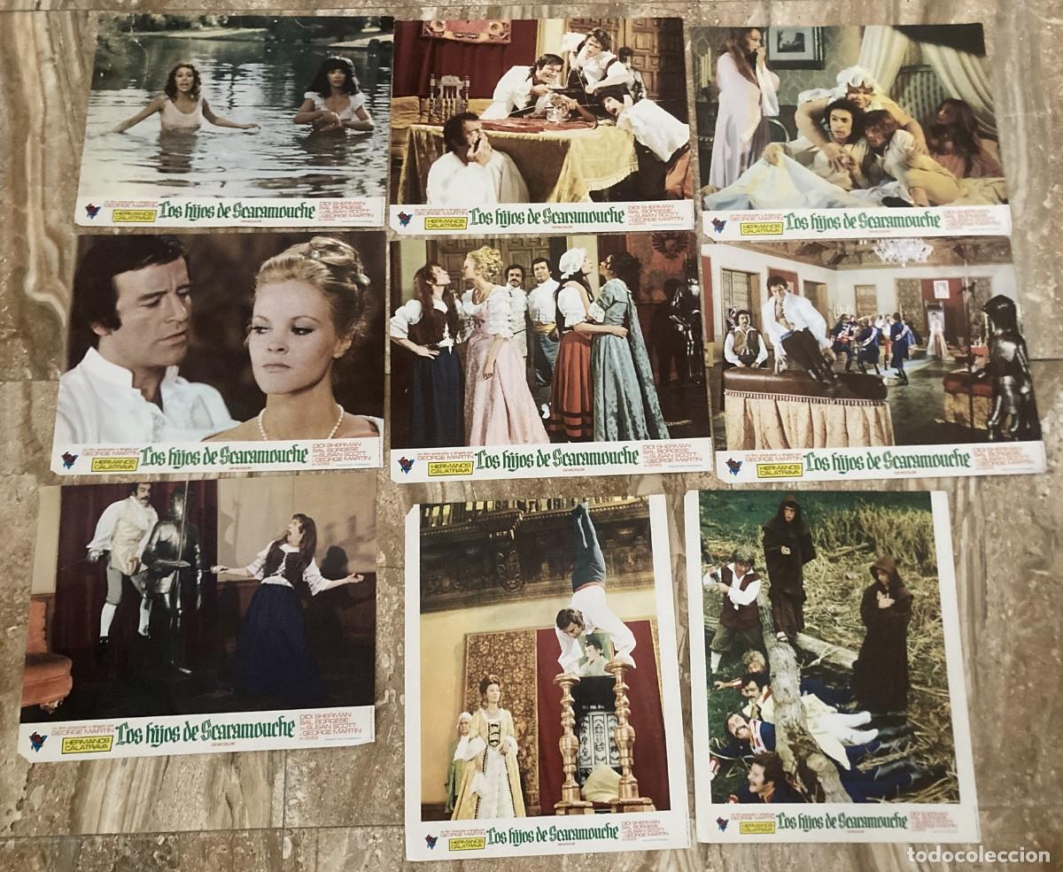 Cine: LOS HIJOS DE SCARAMOUCHE / JUEGO ORIGINAL 9 FOTOCROMOS ESTRENO