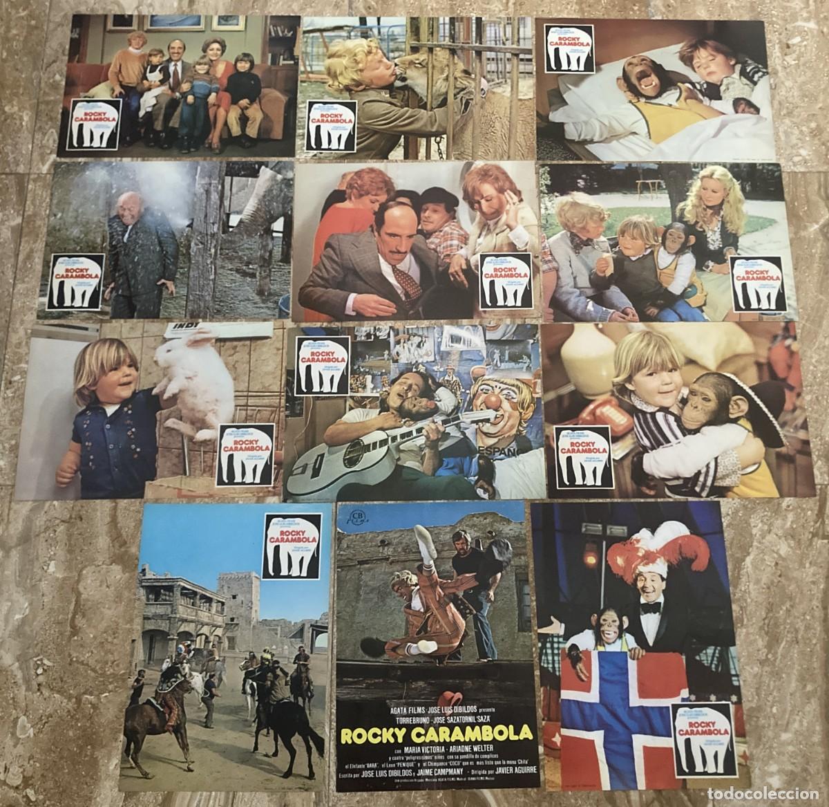 Cine: ROCKY CARAMBOLA / JUEGO COMPLETO ORIGINAL 12 FOTOCROMOS ESTRENO