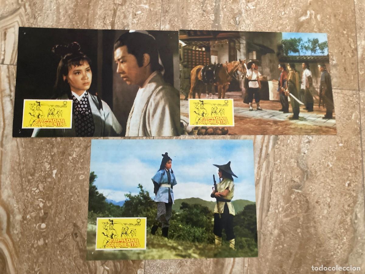 Cine: ESPADAS SANGRIENTAS / JUEGO ORIGINAL 3 FOTOCROMOS ESTRENO