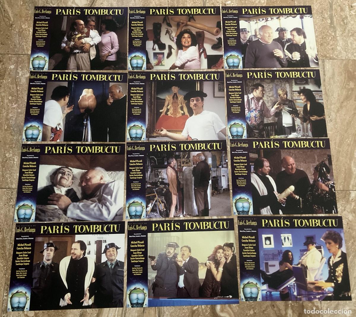 Cine: PARIS TUMBUCTU / JUEGO COMPLETO ORIGINAL 12 FOTOCROMOS ESTRENO - Luis Garc&iacute;a Berlanga
