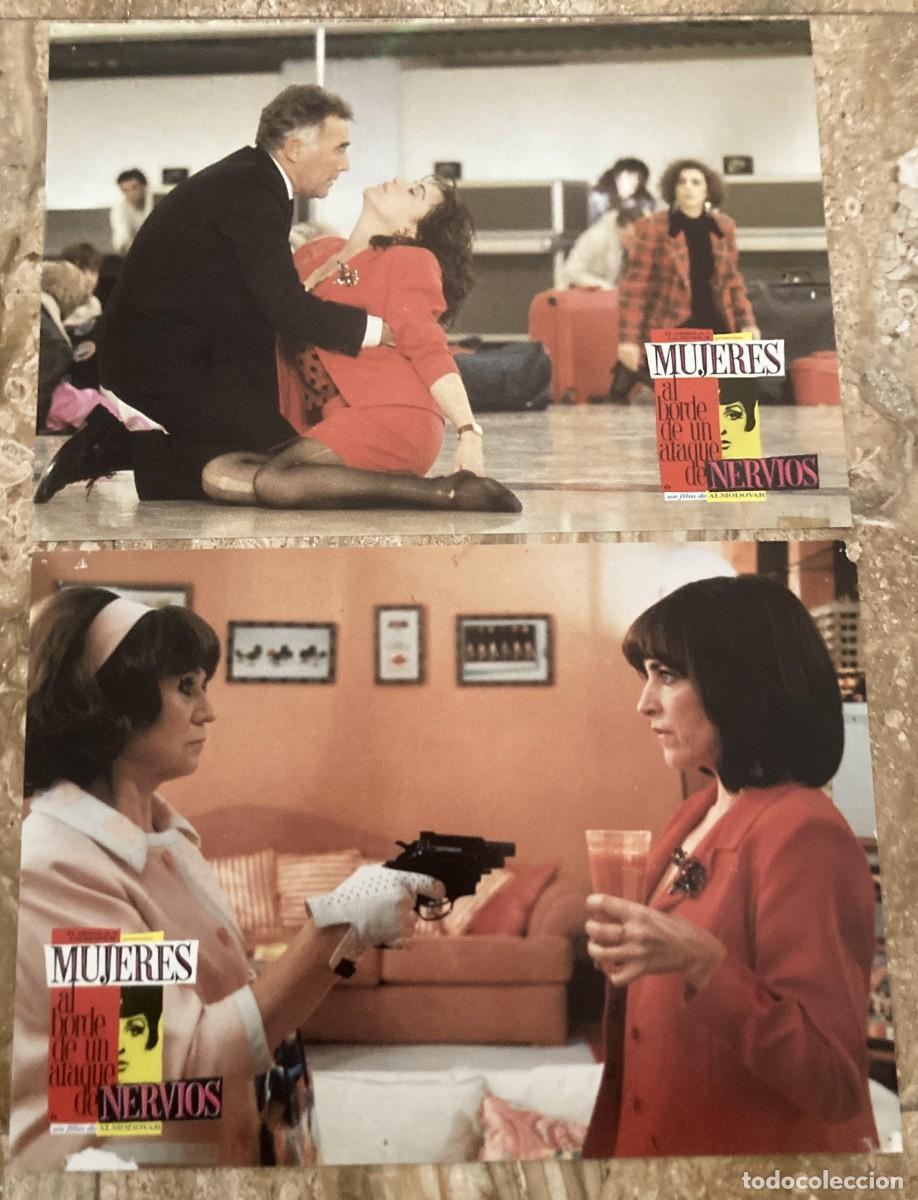 Cine: MUJERES AL BORDE DE UN ATAQUE DE NERVIOS / JUEGO ORIGINAL 2 FOTOCROMOS ESTRENO - Almod&oacute;var