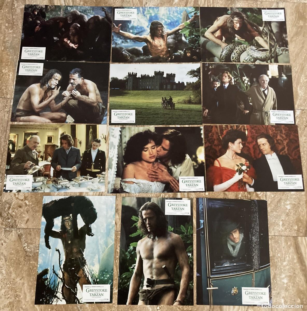 Cine: GREYSTOKE LA LEYENDA DE TARZAN / JUEGO COMPLETO ORIGINAL 12 FOTOCROMOS ESTRENO