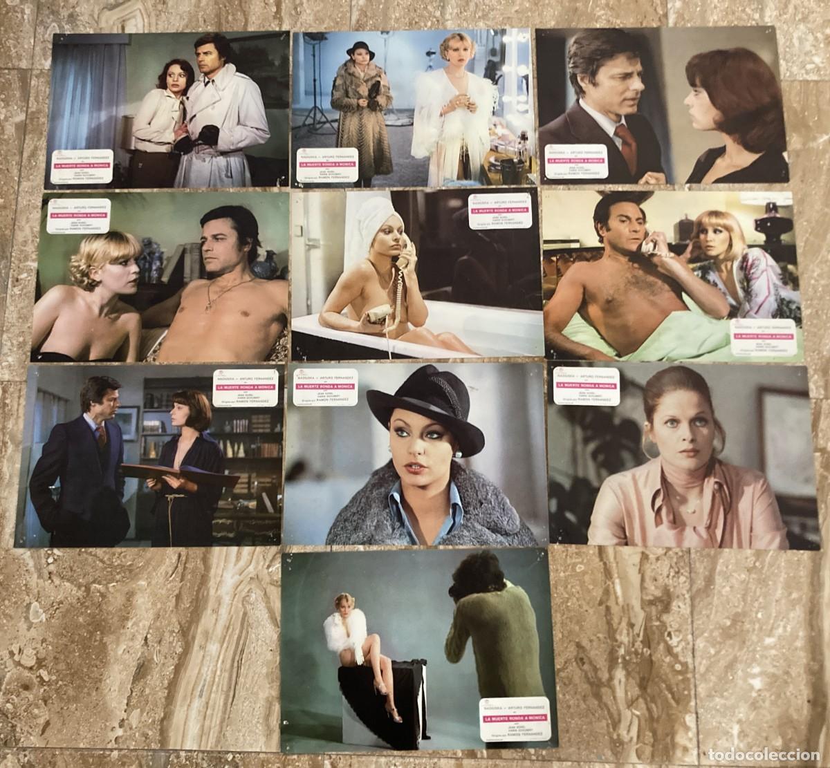 Cine: LA MUERTE RONDA A MONICA / JUEGO ORIGINAL 10 FOTOCROMOS ESTRENO