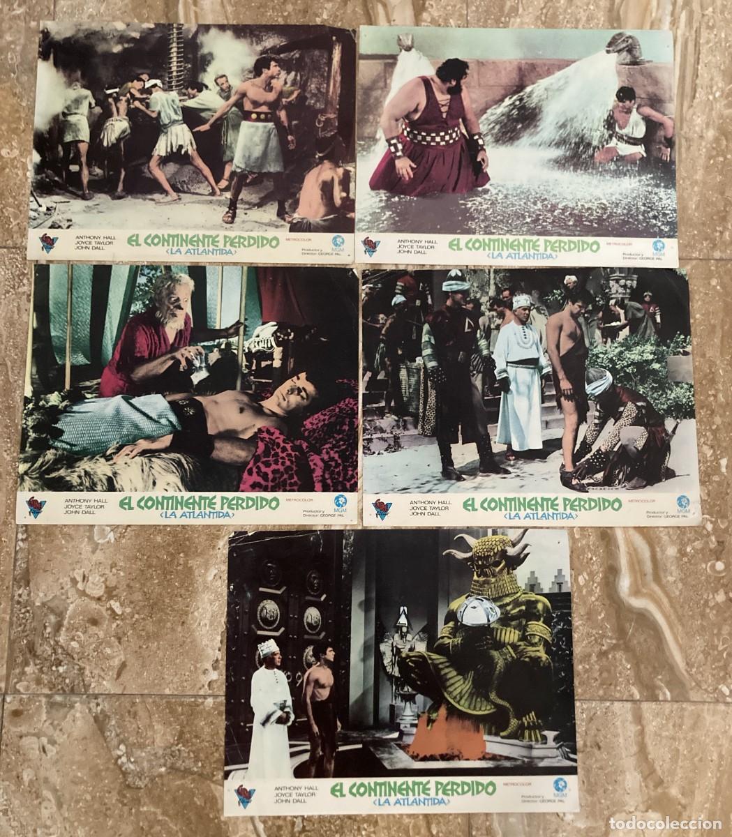 Cine: EL CONTINENTE PERDIDO - LA ATLANTIDA - / JUEGO ORIGINAL 5 FOTOCROMOS GRANDES ESTRENO