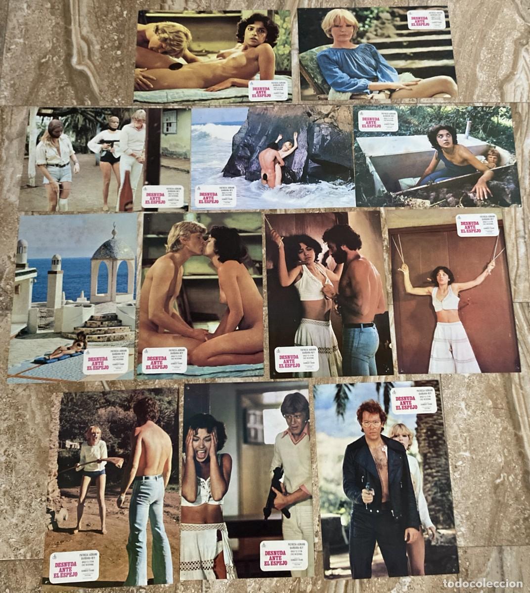 Cine: DESNUDA ANTE EL ESPEJO / JUEGO COMPLETO ORIGINAL 12 FOTOCROMOS ESTRENO