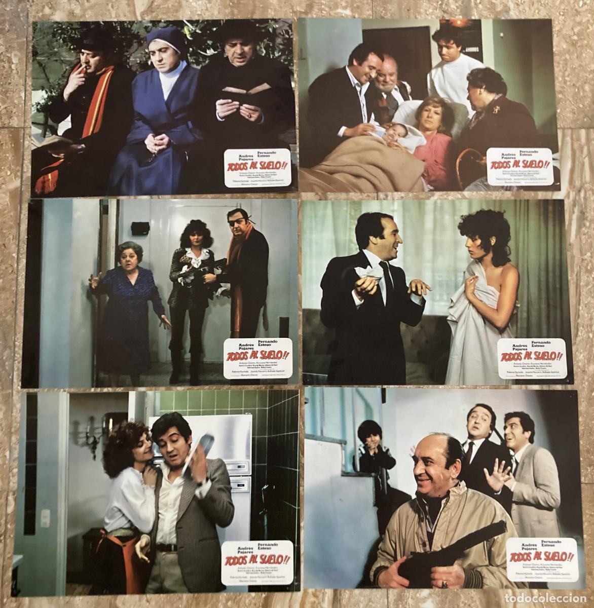 Cine: TODOS AL SUELO / JUEGO ORIGINAL 6 FOTOCROMOS ESTRENO