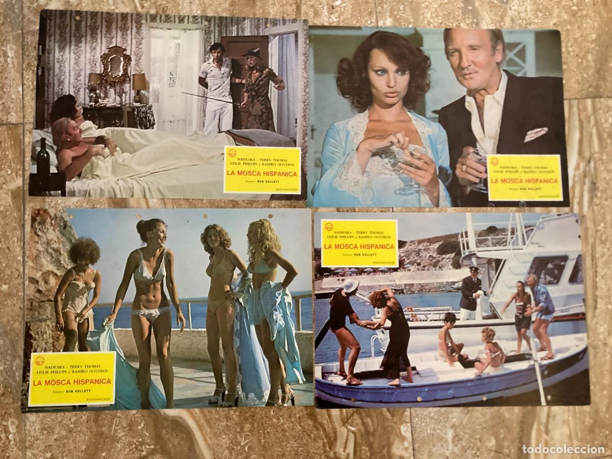 Cine: LA MOSCA HISPANICA / JUEGO ORIGINAL 4 FOTOCROMOS ESTRENO